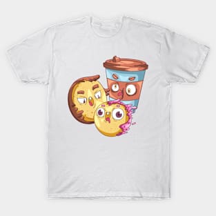 Cookie Coffee Funny T-Shirt